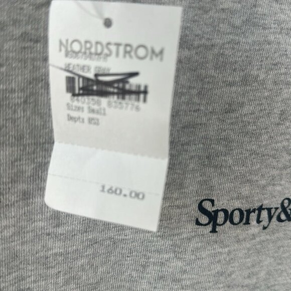 🩶 Sporty & Rich Gray Athletic Club Sweatshirt - Size Small - Picture 4 of 5